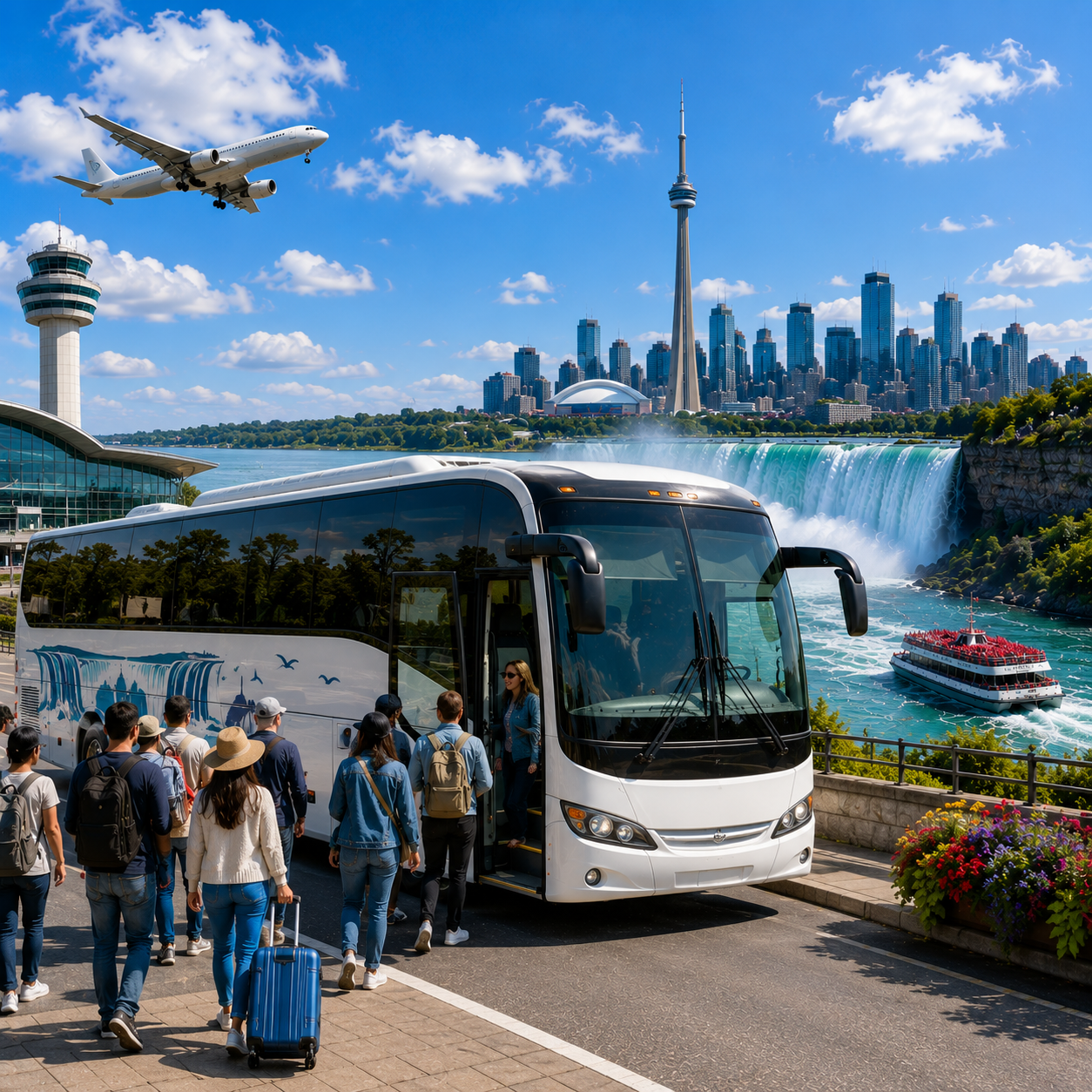 Niagara Falls Tours Service bus from Toronto